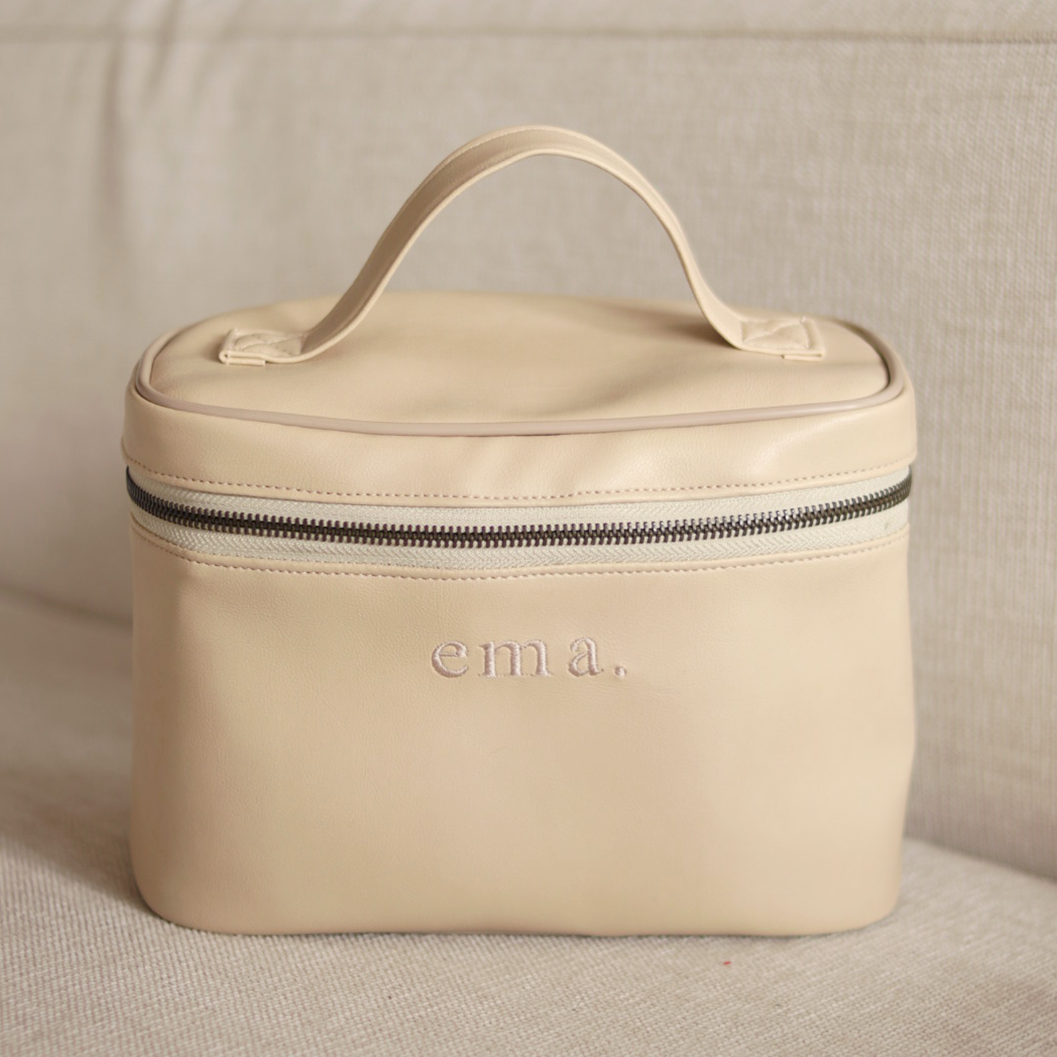 Necessaire Baulito - faux leather hielo – By Ema