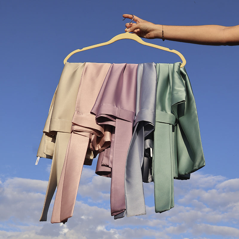 Funda de seda - verde agua