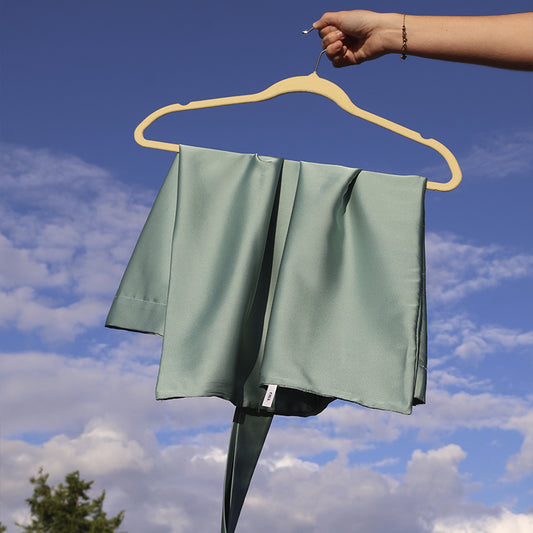 Funda de seda - verde agua